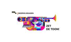 Logo onderwijsdagen 2024. Thema: zet de toon!