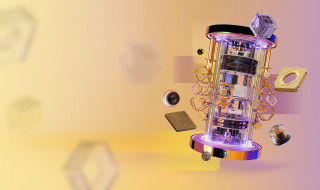 Illustration of a quantum computer