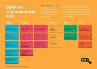 overzicht van alle projecten rondom de AVG bij SURF